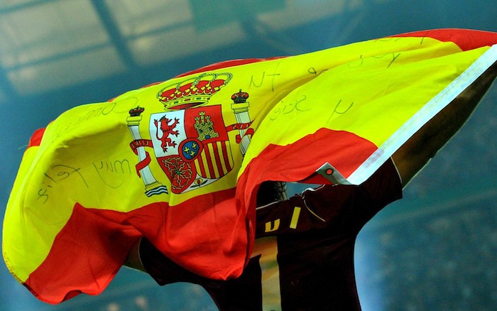 Spanish Flag aloft